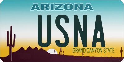 AZ license plate USNA