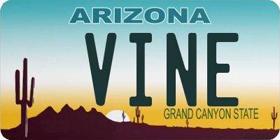 AZ license plate VINE