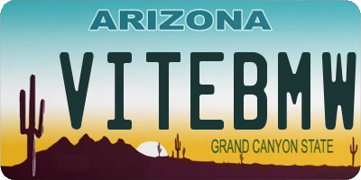 AZ license plate VITEBMW