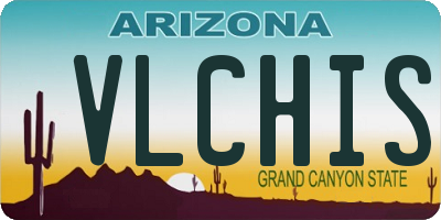 AZ license plate VLCHIS