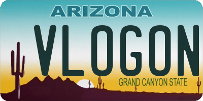 AZ license plate VLOGON