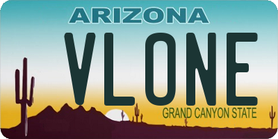 AZ license plate VLONE