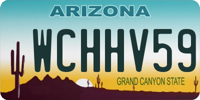 AZ license plate WCHHV59