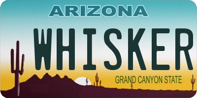 AZ license plate WHISKER