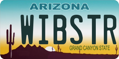 AZ license plate WIBSTR