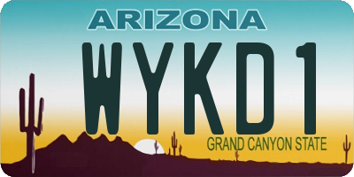 AZ license plate WYKD1