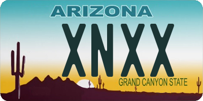 AZ license plate XNXX