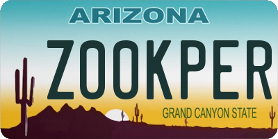 AZ license plate Z00KPER