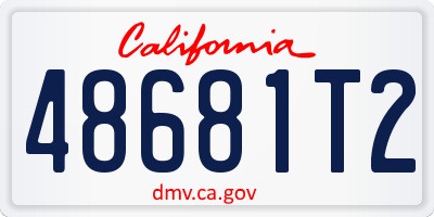 CA license plate 48681T2