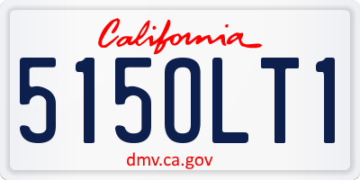 CA license plate 515OLT1