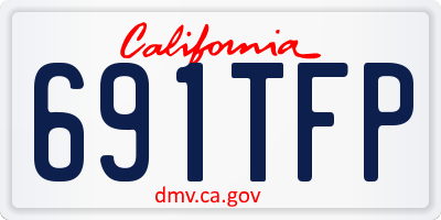 CA license plate 691TFP