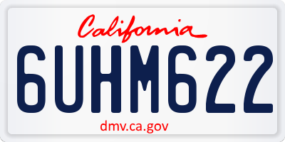 CA license plate 6UHM622