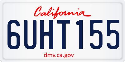 CA license plate 6UHT155