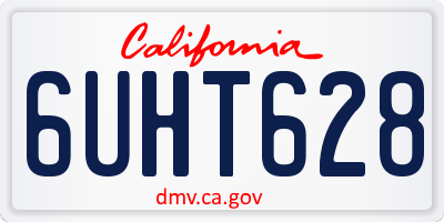 CA license plate 6UHT628