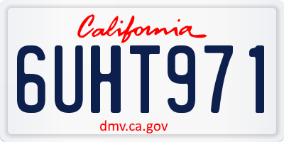 CA license plate 6UHT971