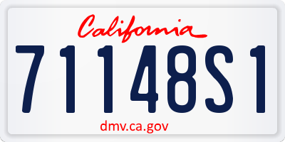 CA license plate 71148S1