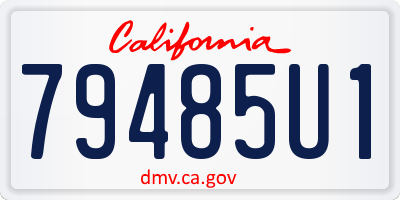 CA license plate 79485U1