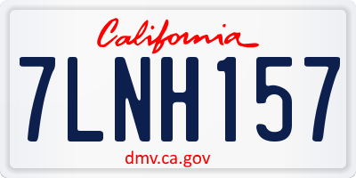 CA license plate 7LNH157