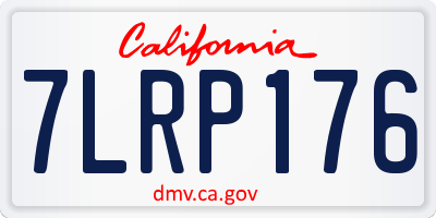 CA license plate 7LRP176