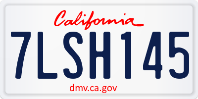 CA license plate 7LSH145