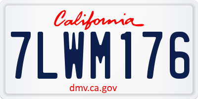CA license plate 7LWM176