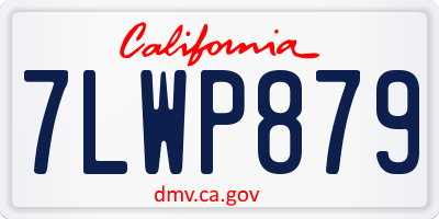 CA license plate 7LWP879