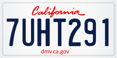 CA license plate 7UHT291