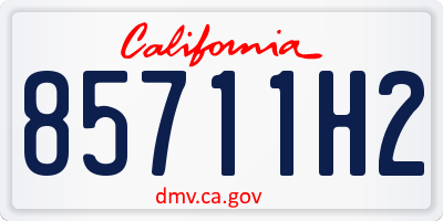 CA license plate 85711H2