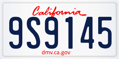 CA license plate 9S9145