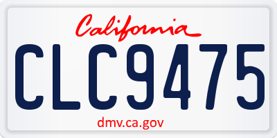 CA license plate CLC9475