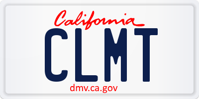 CA license plate CLMT