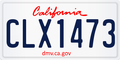 CA license plate CLX1473