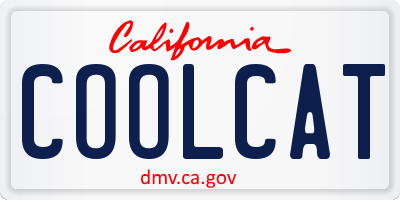 CA license plate COOLCAT