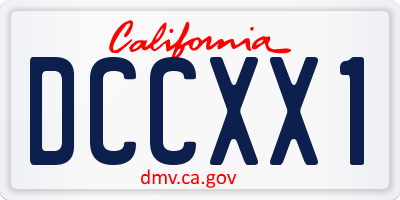 CA license plate DCCXX1