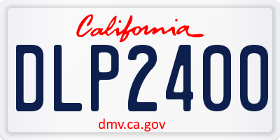 CA license plate DLP2400