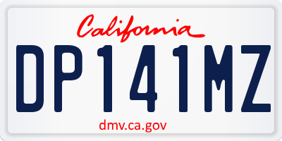 CA license plate DP141MZ