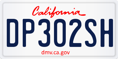 CA license plate DP302SH