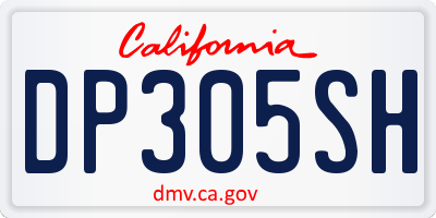 CA license plate DP305SH