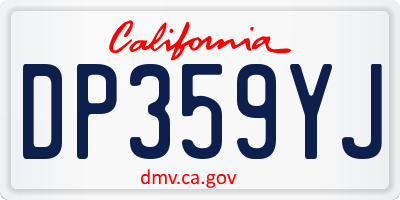 CA license plate DP359YJ