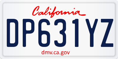 CA license plate DP631YZ