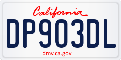 CA license plate DP903DL