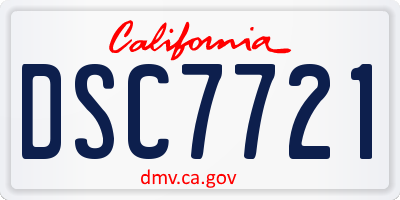 CA license plate DSC7721