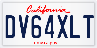 CA license plate DV64XLT