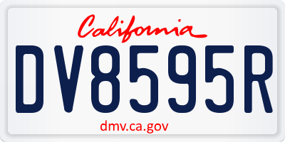 CA license plate DV8595R