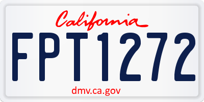 CA license plate FPT1272