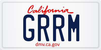 CA license plate GRRM