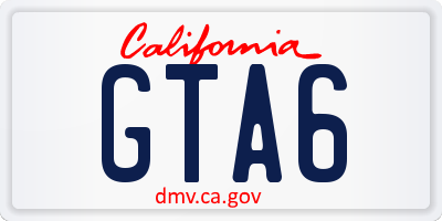CA license plate GTA6