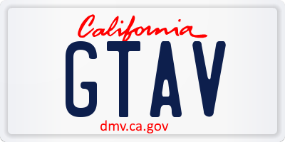 CA license plate GTAV