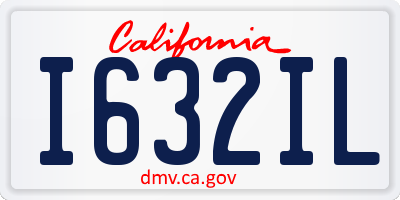 CA license plate I632IL