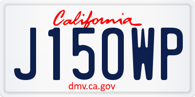 CA license plate J15OWP